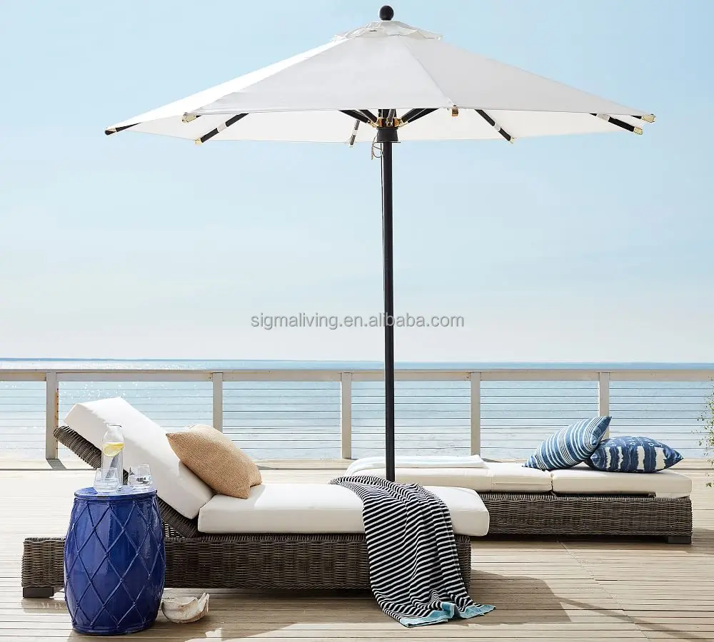 luxury rattan sofa lounge chairs outdoor furniture patio daybed garden sofa chair