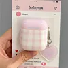 Pink plaid pendant