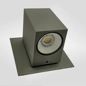 Modern LED Wall Light for Home Bedroom Hotel Decoration Square Sconce Lamp Fixture Mount 5CCT Aluminum Base Outdoor Lighting