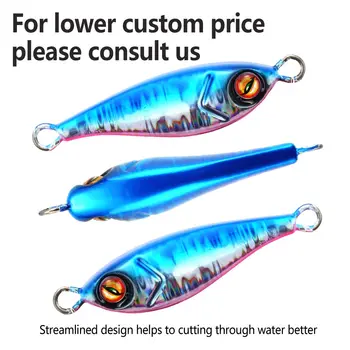Cheery 5g-100g Trolling Hard Bait Bass Fishing Boat Tackle Saltwater Trout Jigging Lure Jigs for Pike Metal Cast Jig Set Spoon – Metal Jig – view 4
