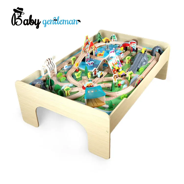 Новый дизайн деревянного поезда с столом