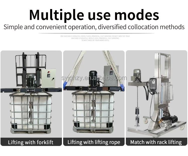 Ibc Tank With Mixer Liquid Agitator Ibc Mixer High Power Mixer For Ibc