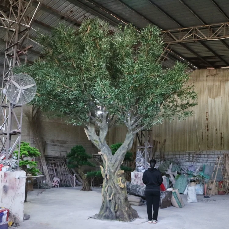 Индивидуальный размер и форма искусственного оливкового дерева для украшения сада