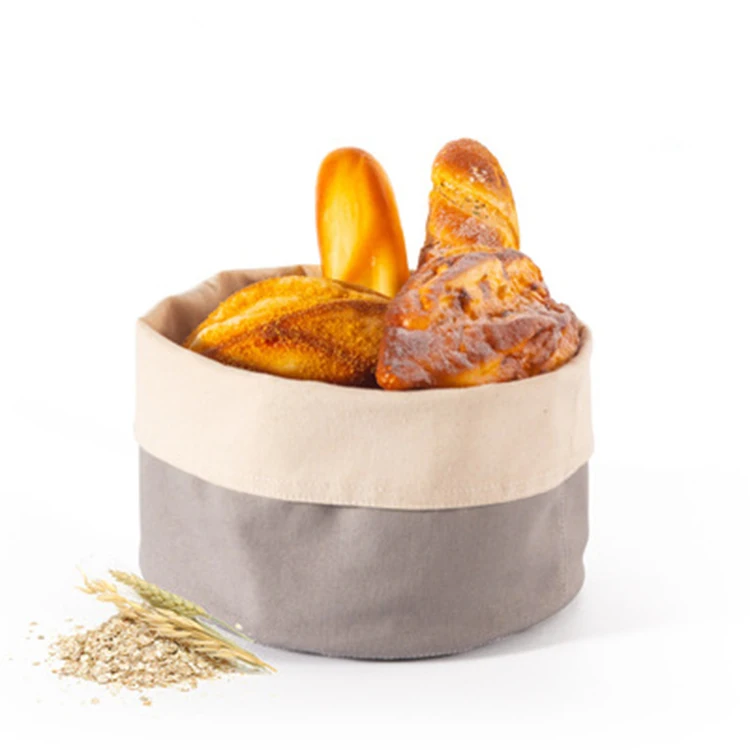 Оптовая продажа хлопковая холщовая тканевая сумка для хлеба корзина коробка хранения Холщовая Сумка