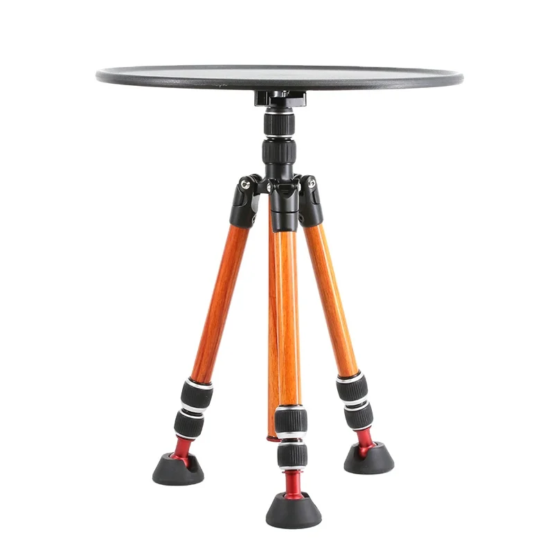 Camping Table Tripod With Round Tray for Outdoor Camping
