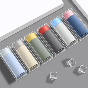 Men's Underwear Men's Ice Silk Seamless Trunks Antibacterial Breathable Boys' Shorts Summer Thin Four-point Shorts