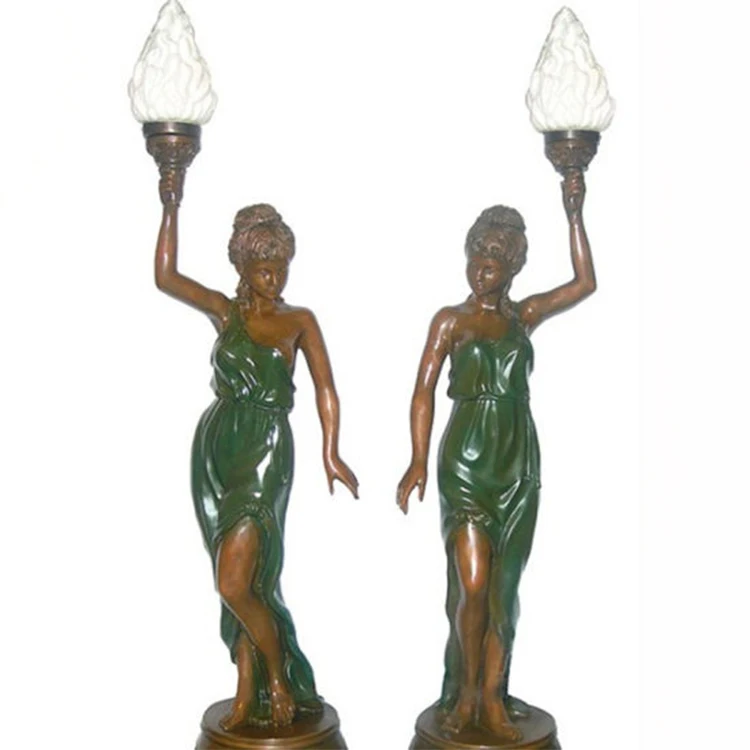 lady statue floor lamp