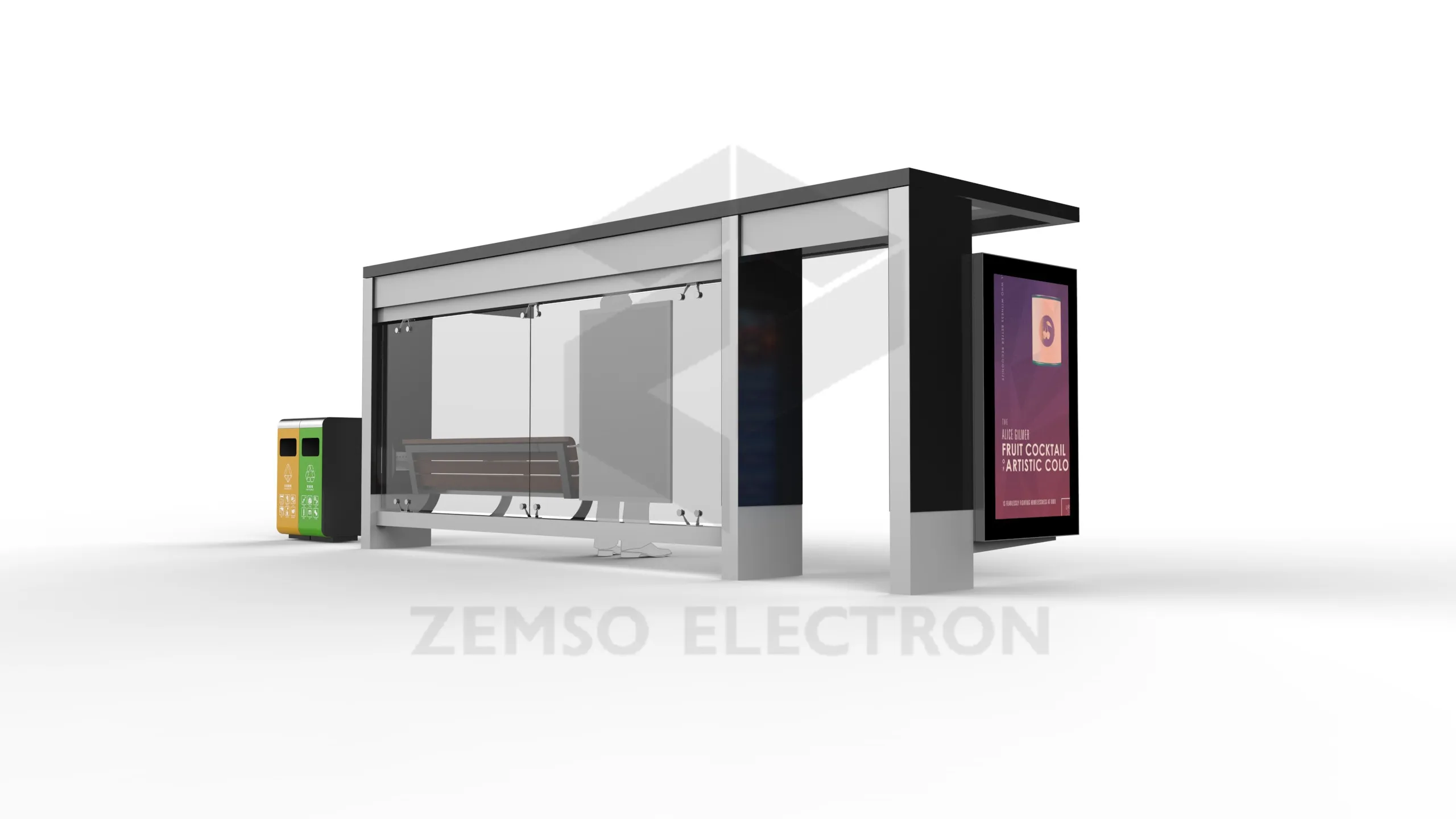 High Quality Bus Shelters for Sale - ZEMSO Bus Stop Shelters
