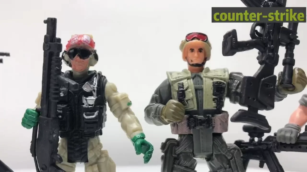 6-in-1 S.W.A.T. ミリタリーアクションフィギュアセット 子供用
