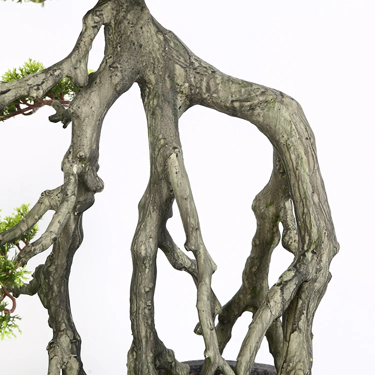 Wohndekor Knstliche Bonsai-Bume und Pflanzen: Tannenzapfen, Zeder, Thuja,  Zypresse