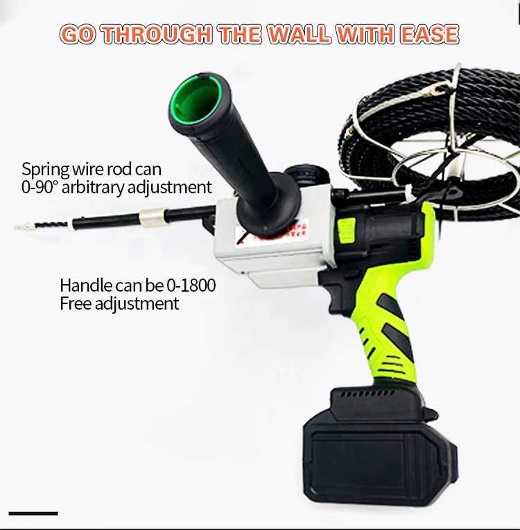 Portable Threading Electric Concealed Tube Threader Cable Pulling