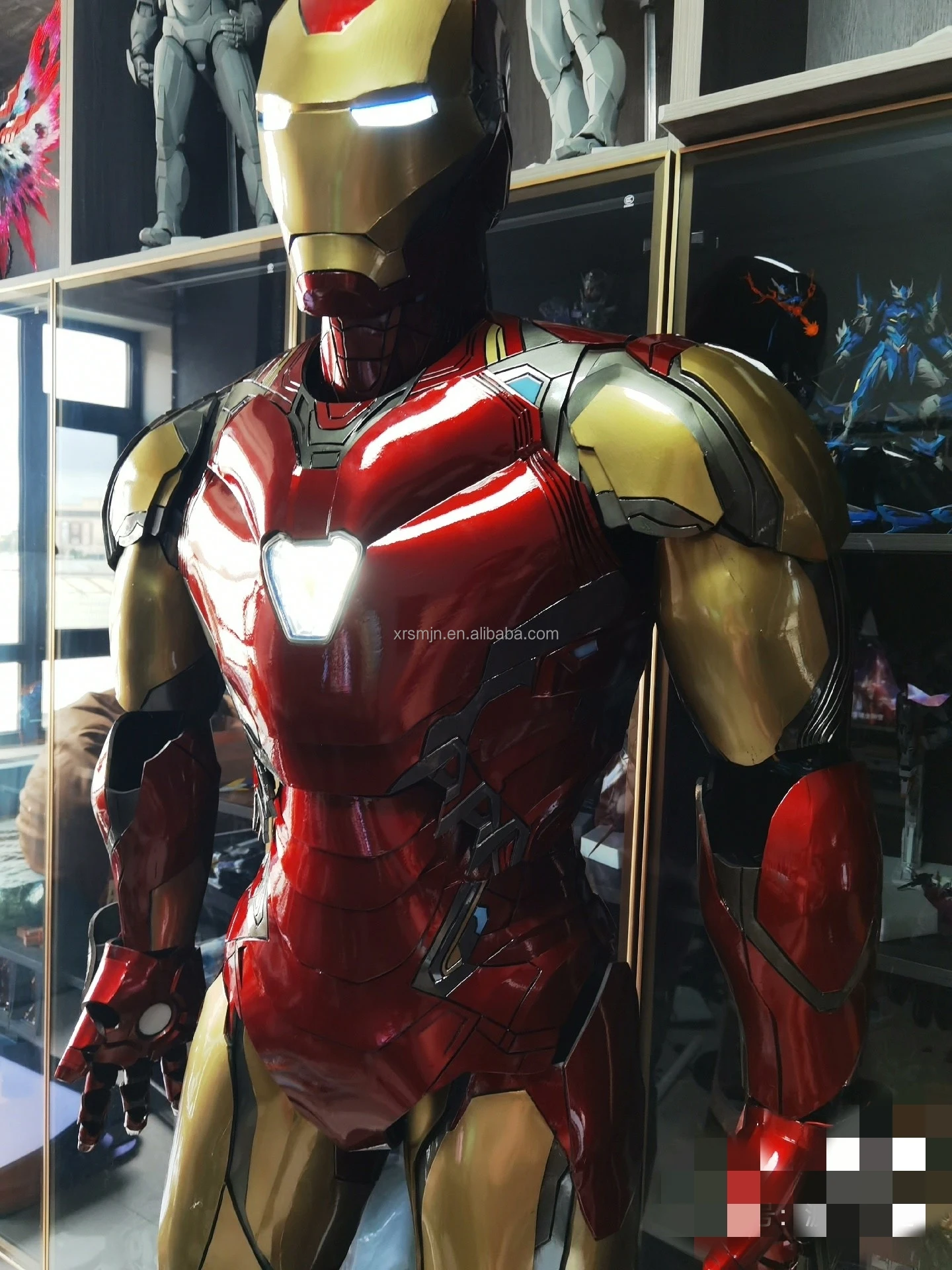 Costume Carnevale Vestito Iron Man Adulto Costume Adulto Iron Man