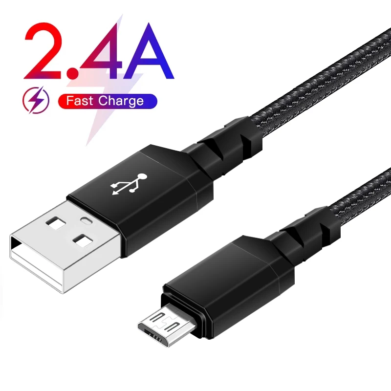 2022 нейлоновый Плетеный android usb кабель micro usb кабель для Samsung для смартфонов Huawei