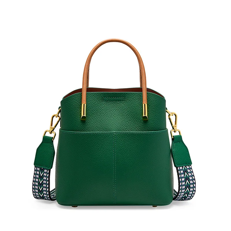 Manufacture Custom Leather Ladies Hand Bags Shoulder Bucket Bags Handle Wholesale Female Classic Handbags for Women Ladies