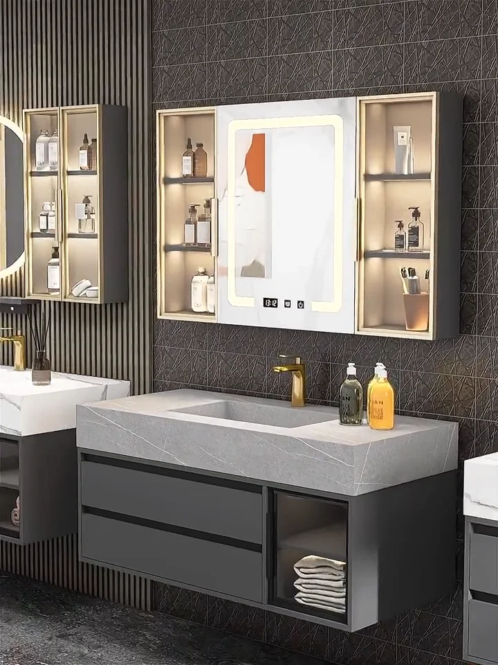 F By Designer Slim Pvc Wall Mounted Suites Vessel Bathroom