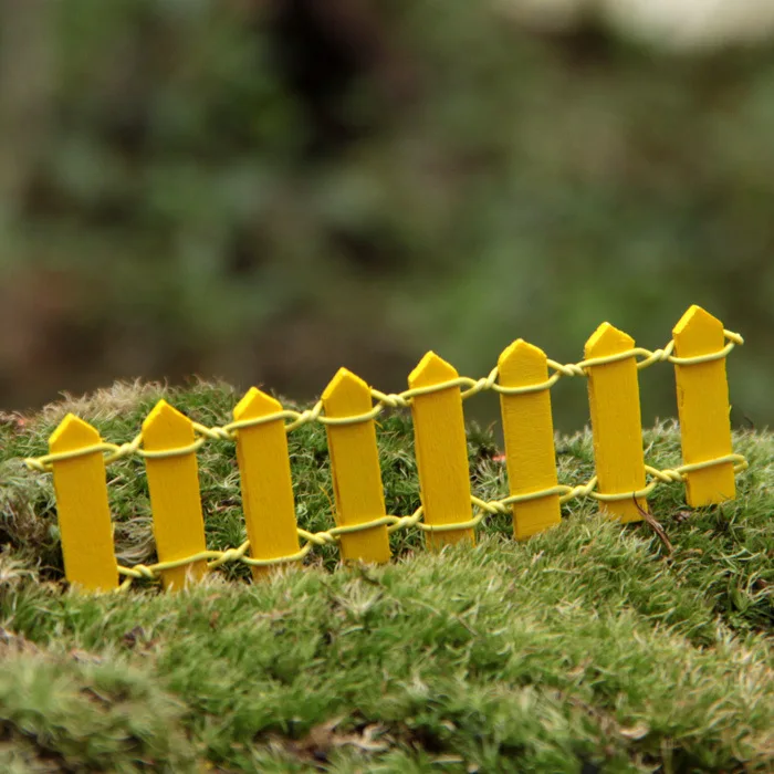 1 шт. красивый деревянный забор садовый орнамент аксессуары миниатюрное ремесло микро ландшафт сад «сделай сам» ферма садовые