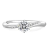 0.5ct White Color Moissanite Ring