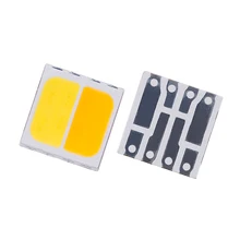 Hinchytek High Power SMD LED 5050 Dual Color Warm Bi-White 300mA*2 Super Flux PCB Chip Super Brightness LED Lights
