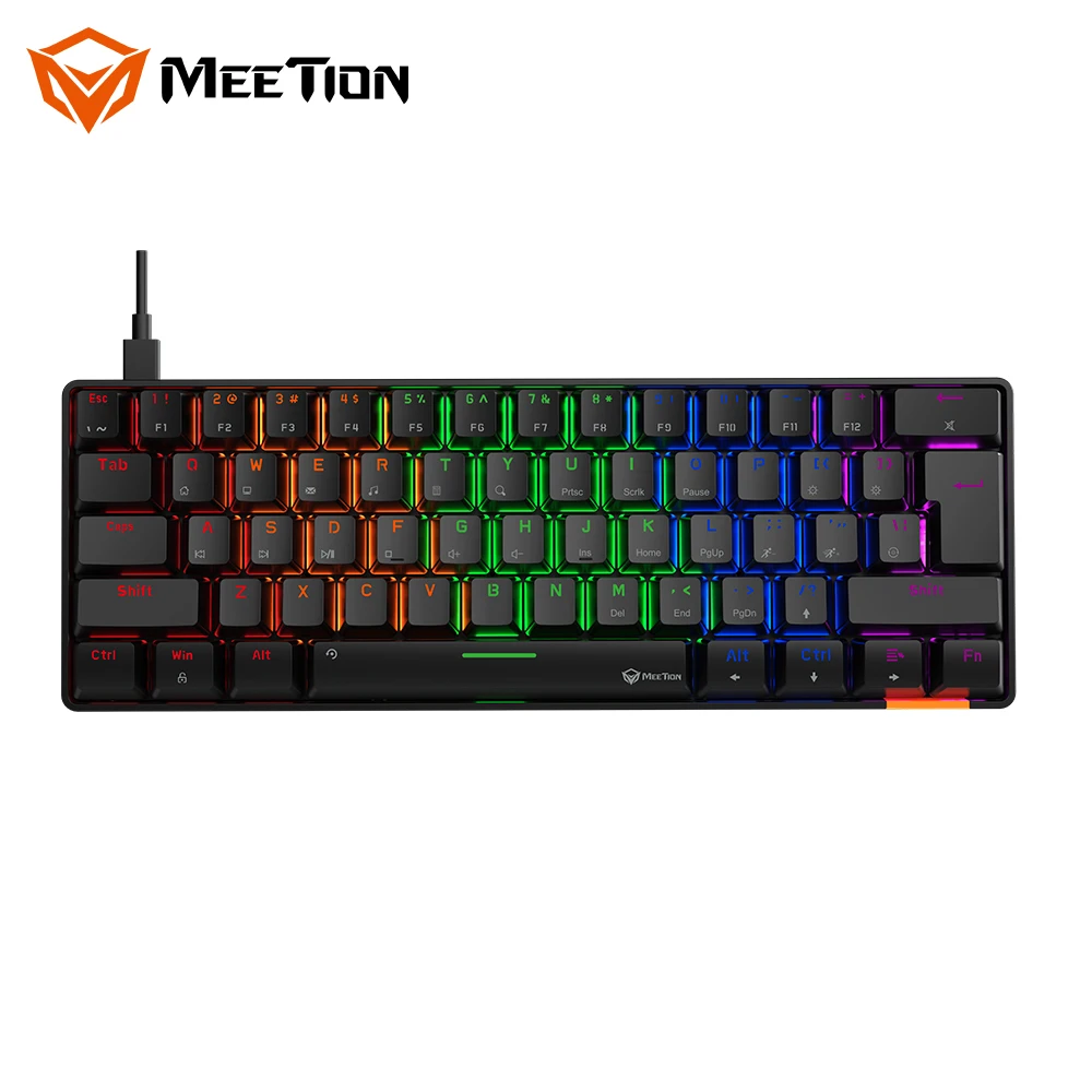 Wholesale MeeTion MK005 Hotswap 60 Custom RGB Backlit Mini 61 Keys 60% Gaming Mechanical Keyboard For Computer From m.alibaba.com