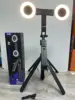 Palo selfie facial con IA C12 y doble luz.