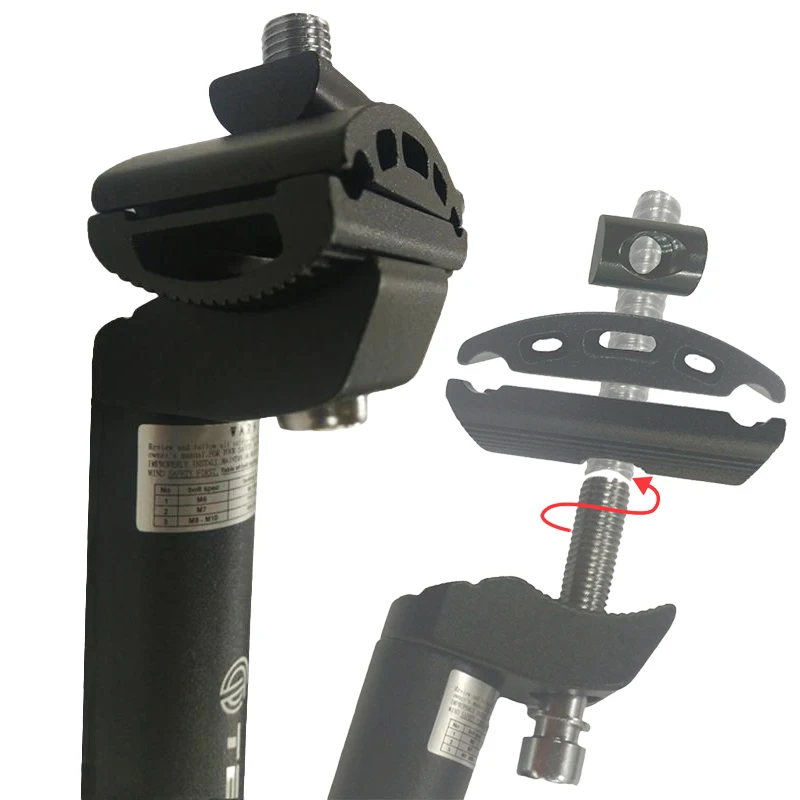 Tige de selle de vélo en alliage d'aluminium réglable 25.4