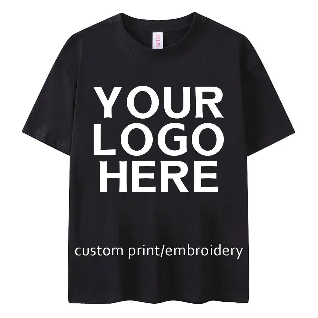 Prime Quality Custom Logo Heavy Weight Tshirts Plain T Shirt 100