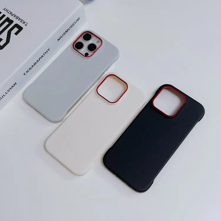 Business Slim Thin Borderless Phone Case for iPhone 16 15 Plus Anti Fingerprint Phone Case for iPhone 14 Pro Max 13 12 11 Pro