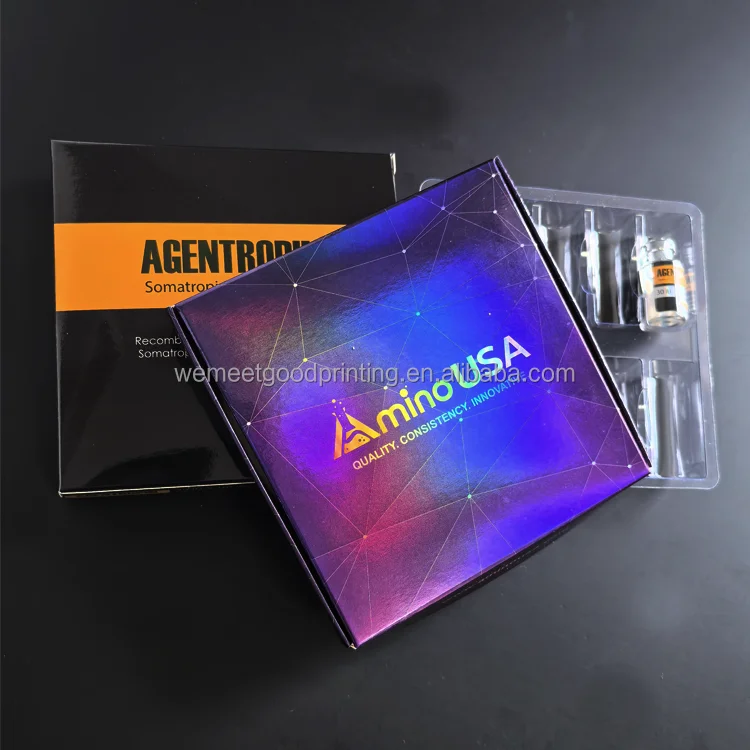 2025 New Design Customized Hologram Box Gh Vial Packaging 2ml/3ml Vials Box for 10 Bottles