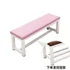White steel frame with pink upholstery [Upgraded Version]