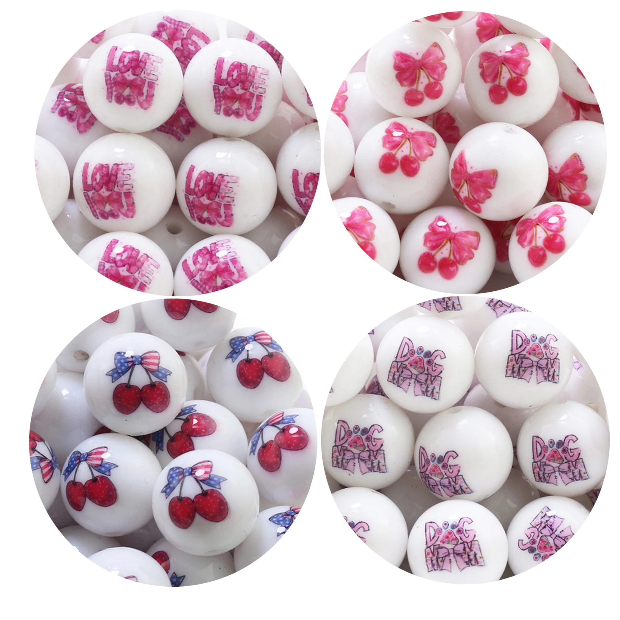 Sybbeads Fashionable Silicone Beads for Pen and Keychain