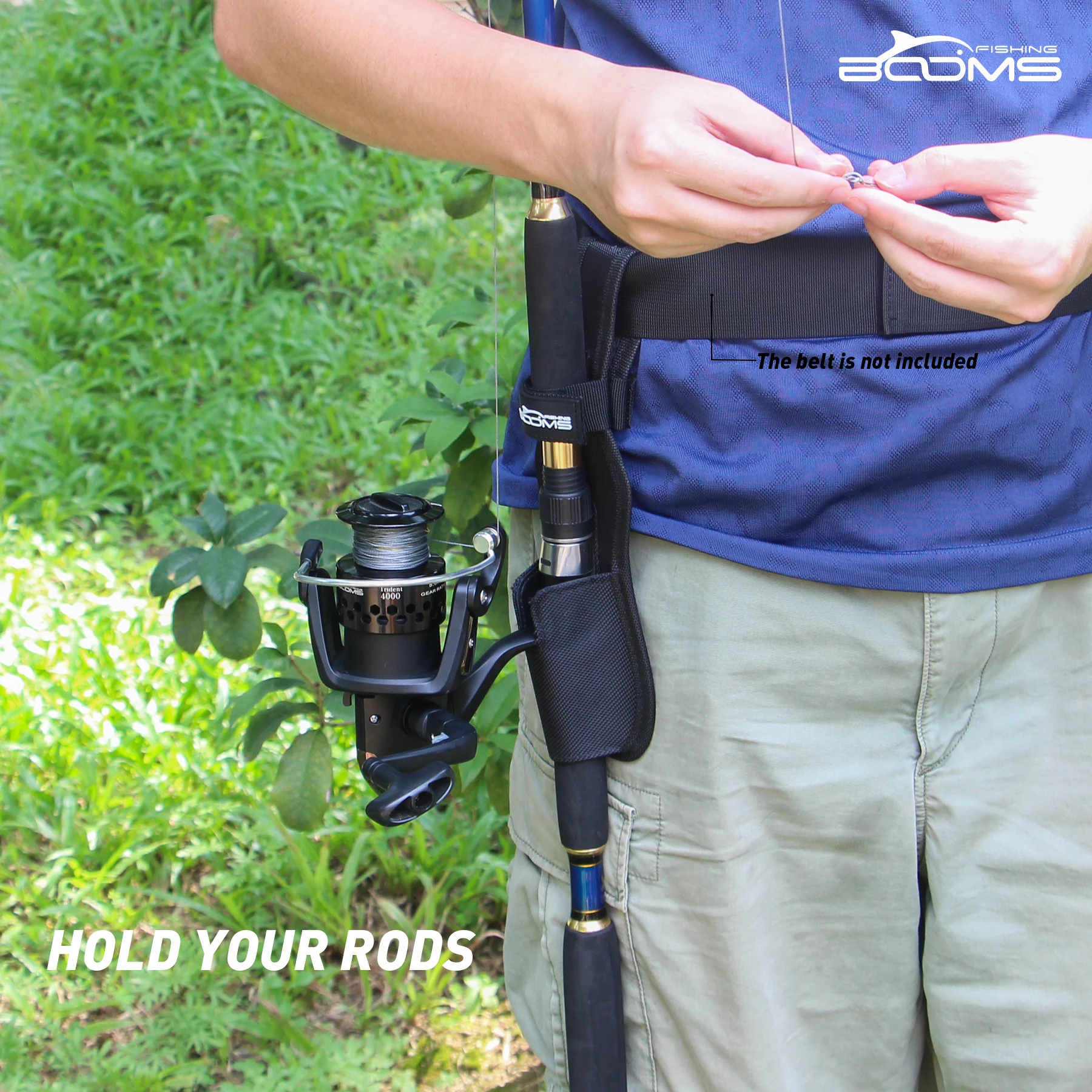 Booms Fishing P04 Waist Rod Holders for Belt Portable Polyester Pole Holster - Secure and Convenient Booms Fishing P04 Waist Rod Holders for Belt Portable Polyester Pole Holster - Secure and Convenient