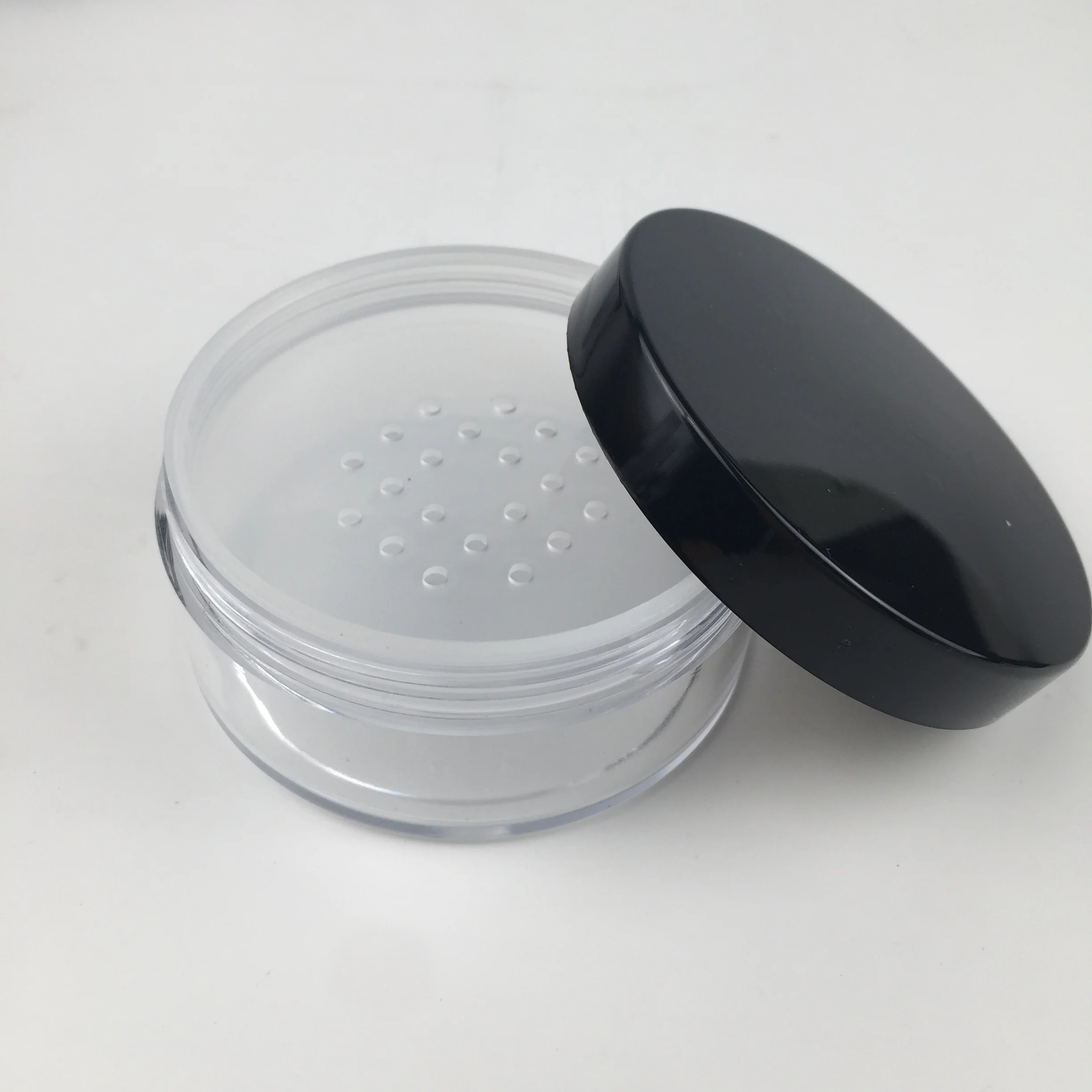 Loose Powder Jars Container With Rotating Sifter Seal Black Lids 10g ...