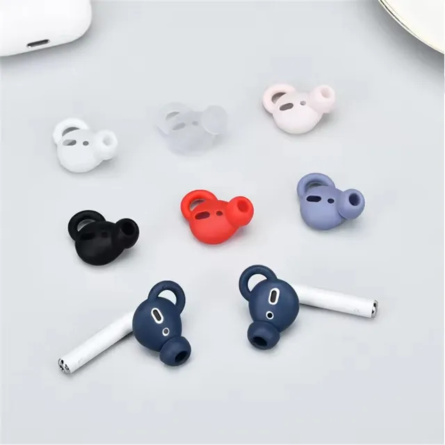 Silicone Earphone Accessory for Airpods Earpods Wireless Earphone Earbuds Tips Gels Replacement Ear Buds Tips for Airpods 1 2