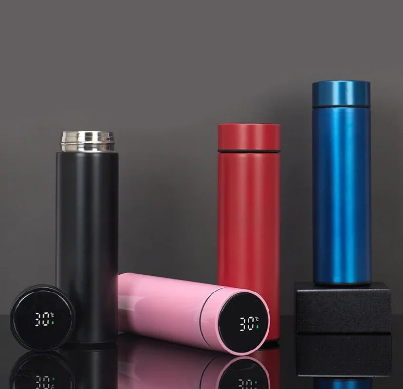 Smart Thermos Bottle With Led Temperature Display Stainless Steel Temperature Display Water