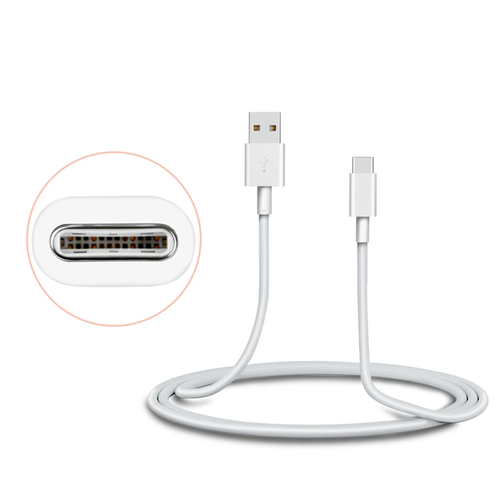 Micro USB cable de datos para Vernee m6 cable de carga blanco 1,0m