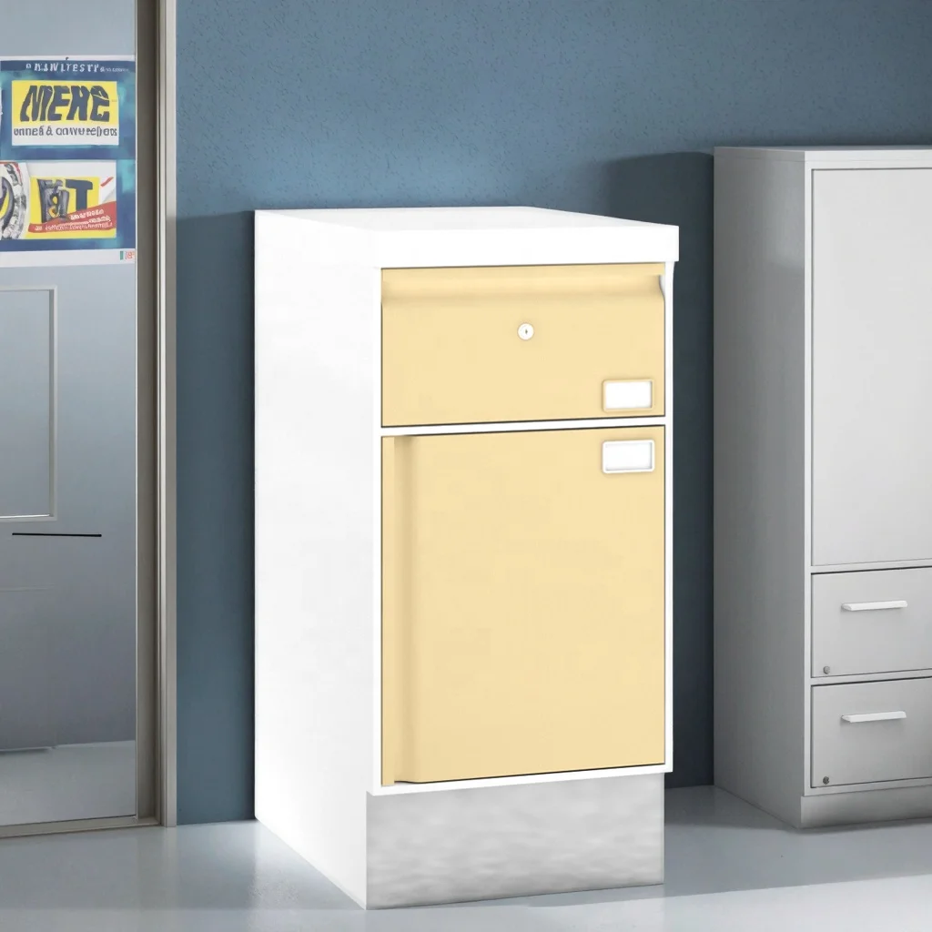 Modern Hospital Underbench Single Drawer Unit 810mm Stainless Steel Medical Equipment Storage Ball-Bearing Slides Durable 2