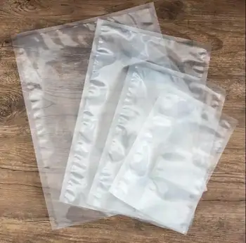 Custom Printed Heat Sealed PA PE  Vacuum Pouch Clear Plastic Flat Frozen Food Smooth Vacuum Packaging Bag for Fresh Meat