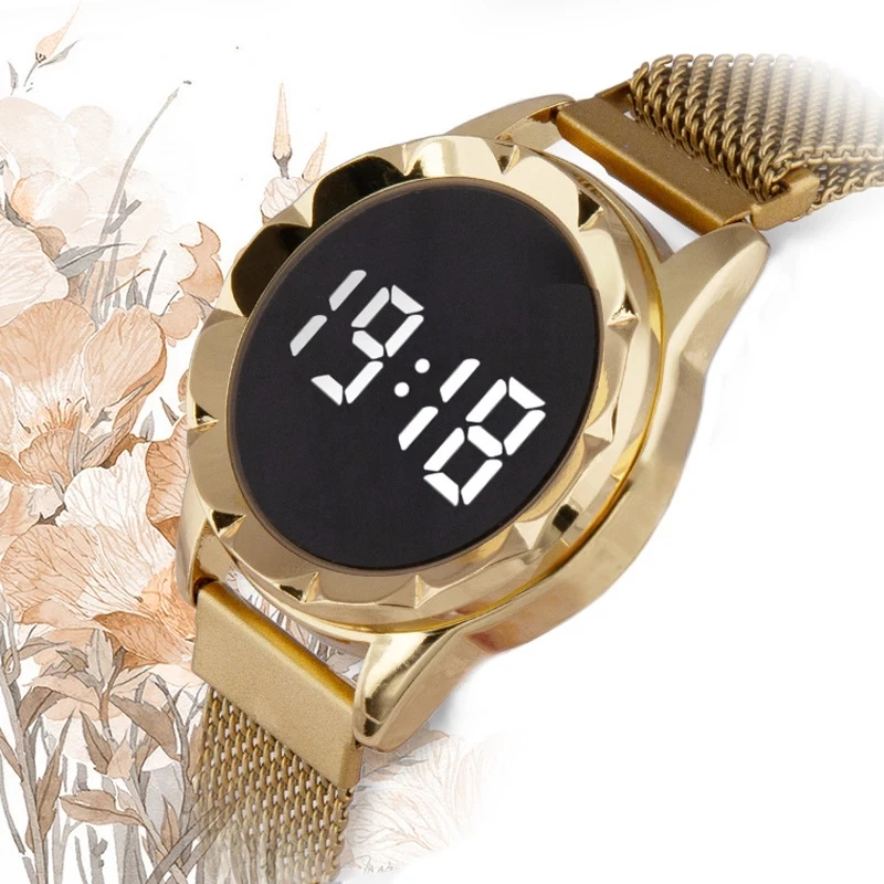 Touchscreen Female Buckle Wristwatch Lady Watch For
