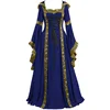Blue [skirt with tie-up details]