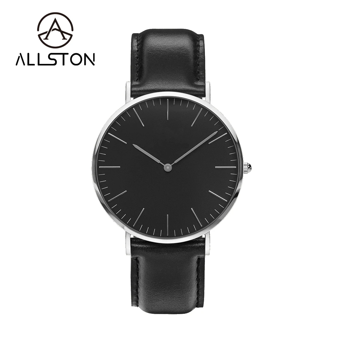 Custom 40mm Dial Men's Wrist Watches Personalized Logo Own Branding Leather Watch Band Quartz Movement OEM Nylon Band Japan