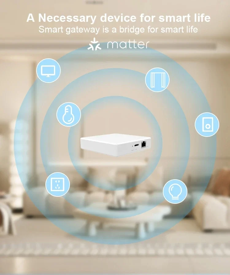 Matter Gateway with Zigbee 3.0 Smart Home Hub Bridge Compatible for ...