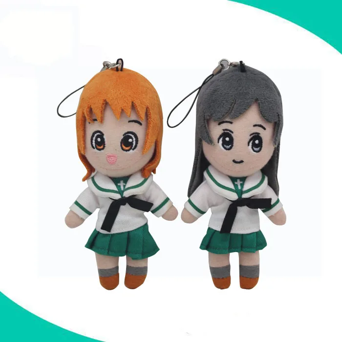 Wholesale Factory OEM Design Soft Stuffed Custom Japanese Anime Plush Keychain