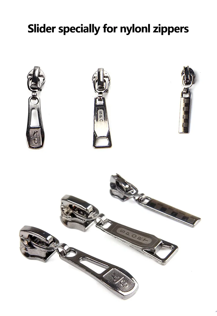 Multiple Styles Zipper Pull Tabs Wholesale Zipper Slider For Bag