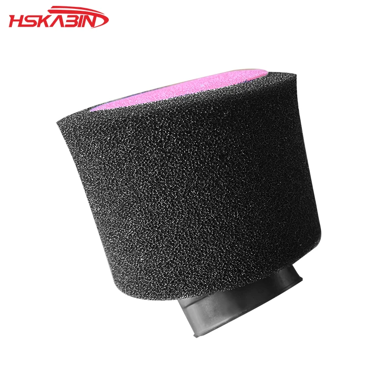 35/38/40/42/45/48 полностью черный красный внутри-красная снаружи-черный диагональный прямой губчатый воздушный фильтр аксессуары для