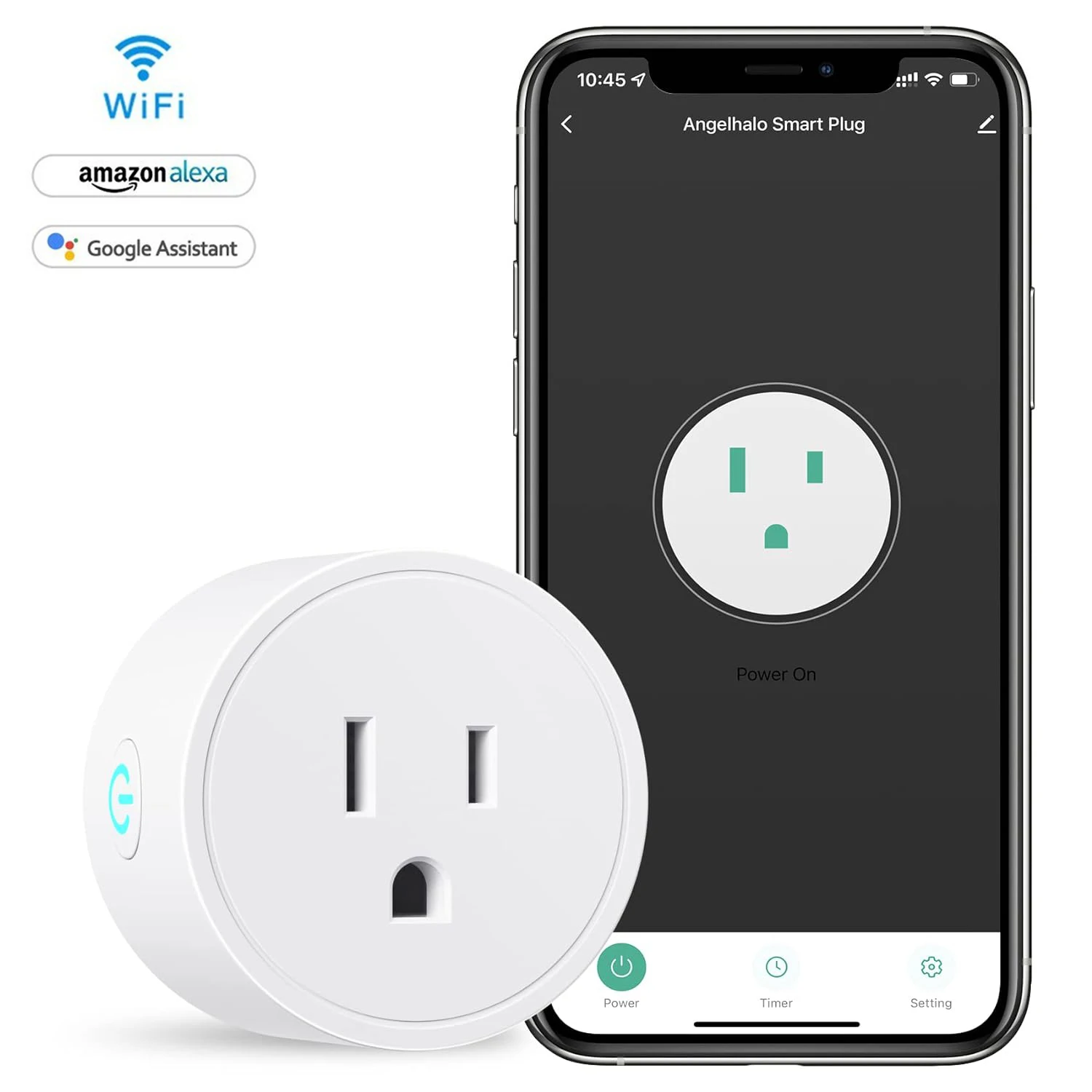 16A Tuya Mini Smart Plug Socket with Power Monitor Smart APP Remote Control WiFi Outlet Socket