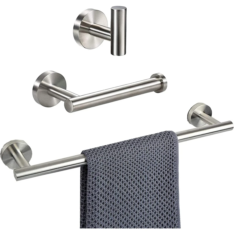Bathroom Hardware Set Brushed Nickel Sus304 Bathroom Accessories Toilet Paper Holder Stainless