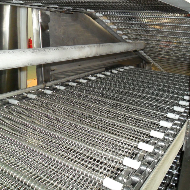 316 Stainless Steel Instant Noodle Steamer Wire Mesh Conveyor Belt with PEK Chain Corrosion Resistant for Food Processing 2