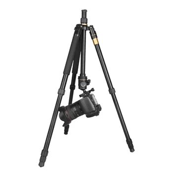 Q222 62'' 8KG Load Pro Damping Ball Head Aluminum Camera Tripod Monopod Photography Tripod for Digital Video Dslr Camera detail image