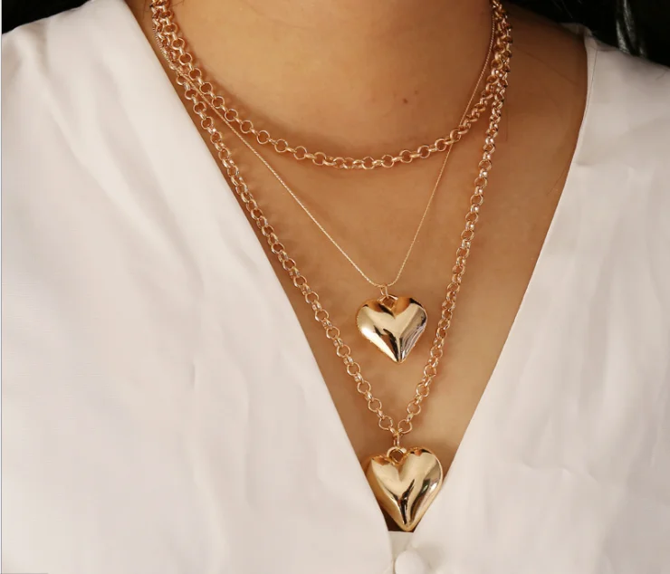 Woman Multi-layer Gold Metal Chain 