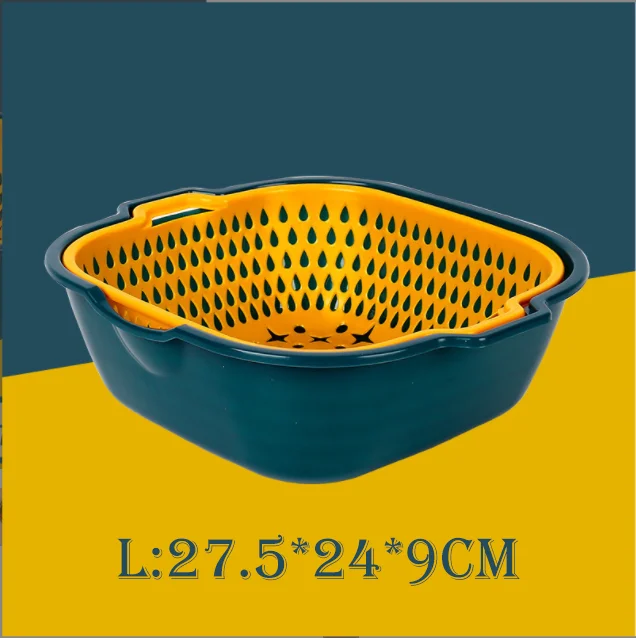 6-Piece Kitchen Multifunctional Drain Basket PP Material Household